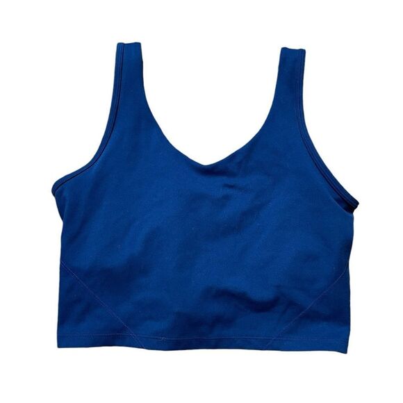 MPG SPORT Cropped Blue Tank Top Size Small - Picture 1 of 3